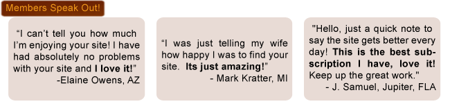 I was just telling my wife how happy I was to find your site. Its just amazing!